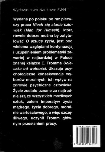 Niech się stanie człowiek. Z psychologii etyki. ERICH FROMM