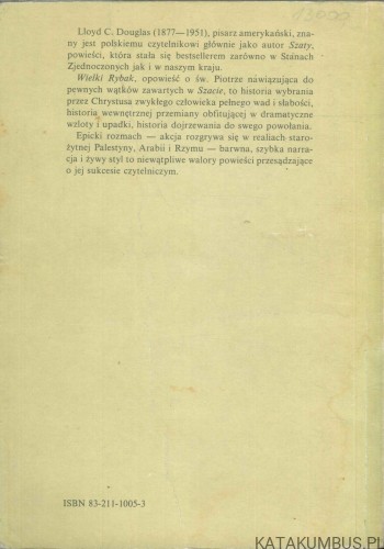 Wielki Rybak. LLOYD C. DOUGLAS
