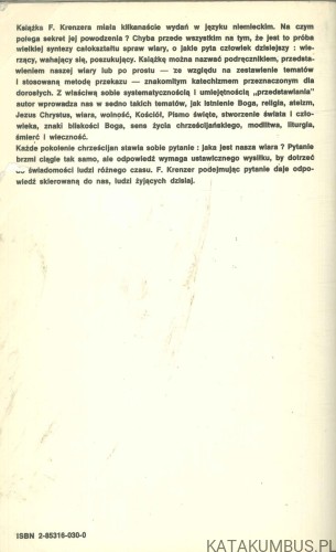 Taka jest nasza wiara. F. KRENZER