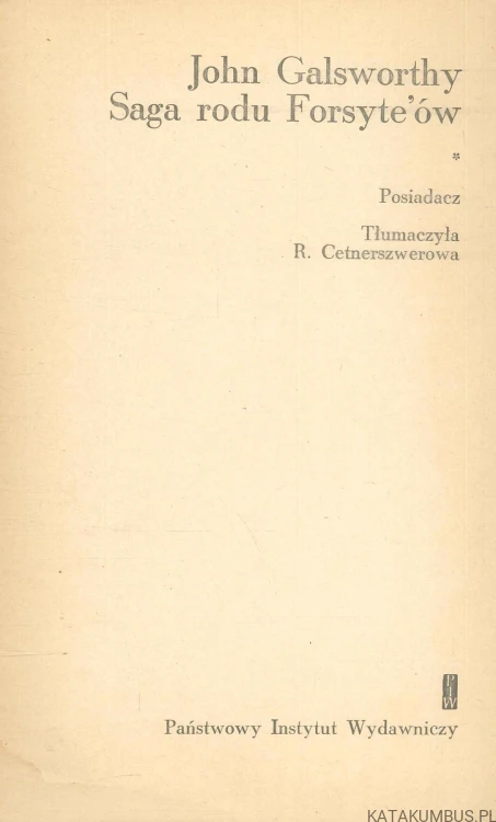 Saga rodu Forsyte'ów. JOHN GALSWORTHY