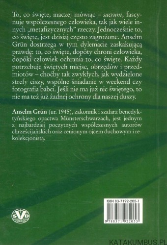 O ochronie tego, co święte. ANSELM GRÜN