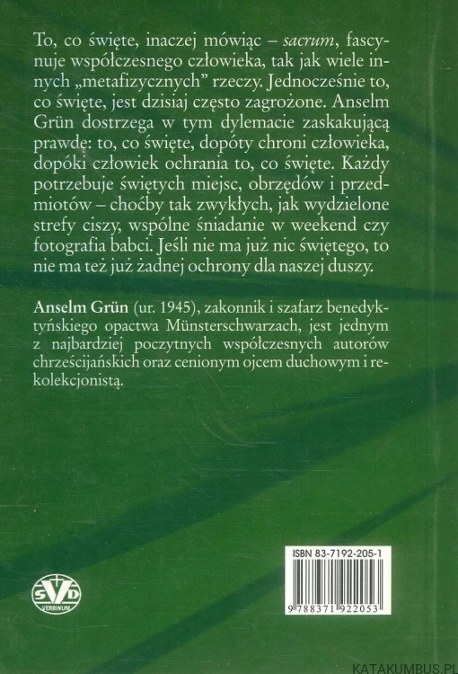 O ochronie tego, co święte. ANSELM GRÜN