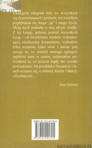 Ewangelia w moim życiu. JEAN GUITTON