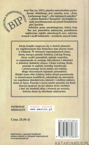 Córka nastawiacza kości. AMY TAN