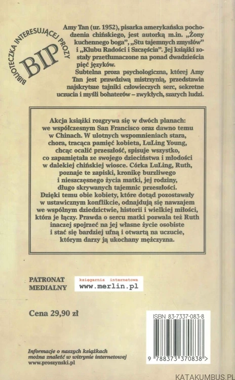 Córka nastawiacza kości. AMY TAN