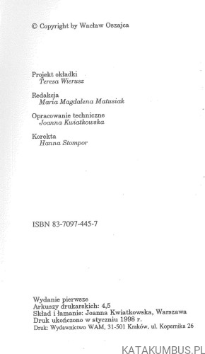 Zebrane po drodze. WACŁAW OSZAJCA
