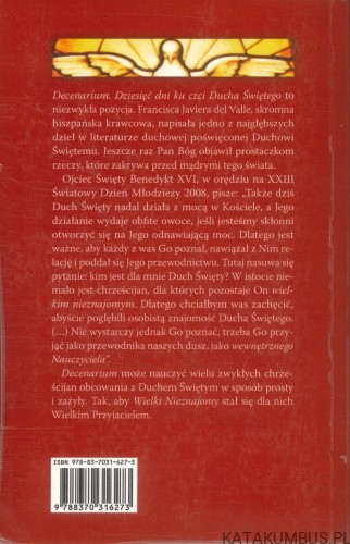 Decenarium. Dziesięć dni ku czci Ducha Świętego. FRANCISCA JAVIERA DEL VALLE