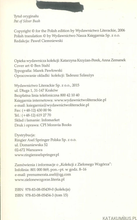 Pat ze Srebrnego Gaju. LUCY MAUD MONTGOMERY