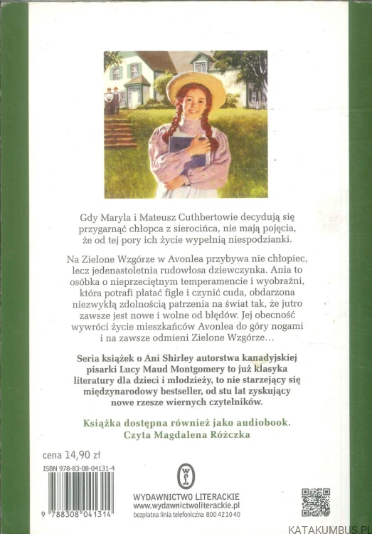 Ania z Zielonego Wzgórza. LUCY MAUD MONTGOMERY