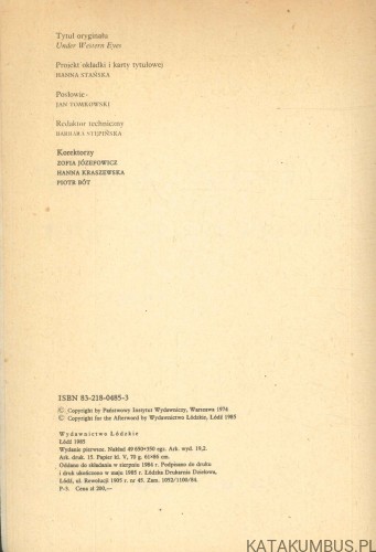 W oczach Zachodu. JOSEPH CONRAD