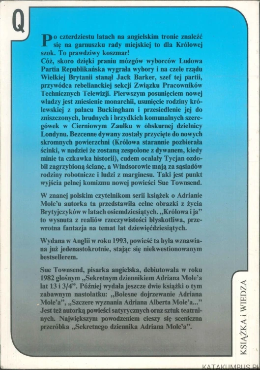 Królowa i ja. SUE TOWNSEND