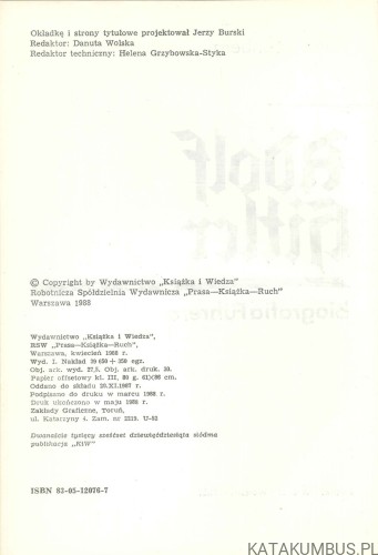 Biografia Führera. KAROL GRÜNBERG