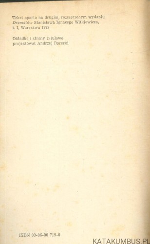 W małym dworku. STANISŁAW I. WITKIEWICZ