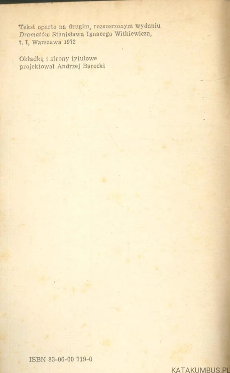 W małym dworku. STANISŁAW I. WITKIEWICZ