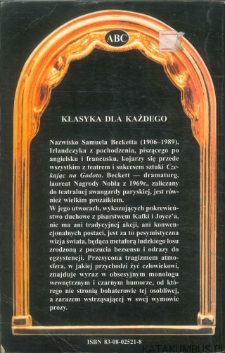 Pierwsza miłość. SAMUEL BECKETT