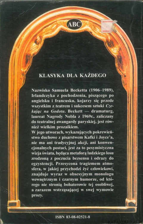 Pierwsza miłość. SAMUEL BECKETT