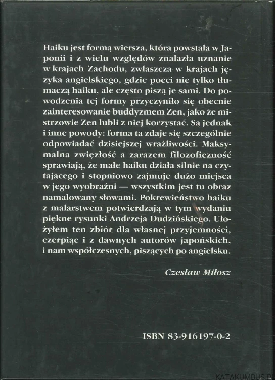 Haiku. CZESŁAW MIŁOSZ