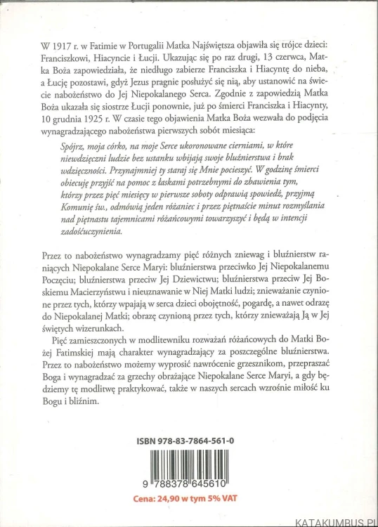 Rozważania różańcowe do Matki Bożej Fatimskiej. PRACA ZBIOROWA