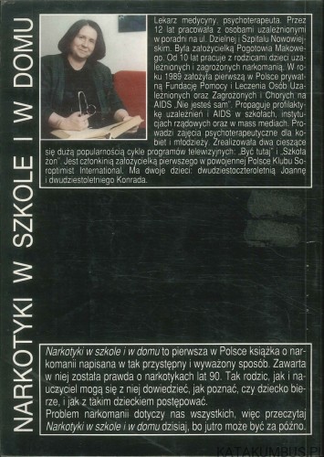 Narkotyki w szkole i w domu. Zagrożenie. MARIA MONETA MALEWSKA