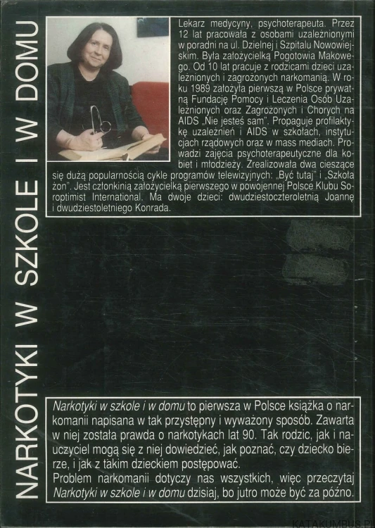 Narkotyki w szkole i w domu. Zagrożenie. MARIA MONETA MALEWSKA