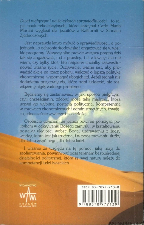 Dwaj pielgrzymi na ścieżkach sprawiedliwości. Józef Egipski, Ignacy i... my. CARLO MARIA MARTINI