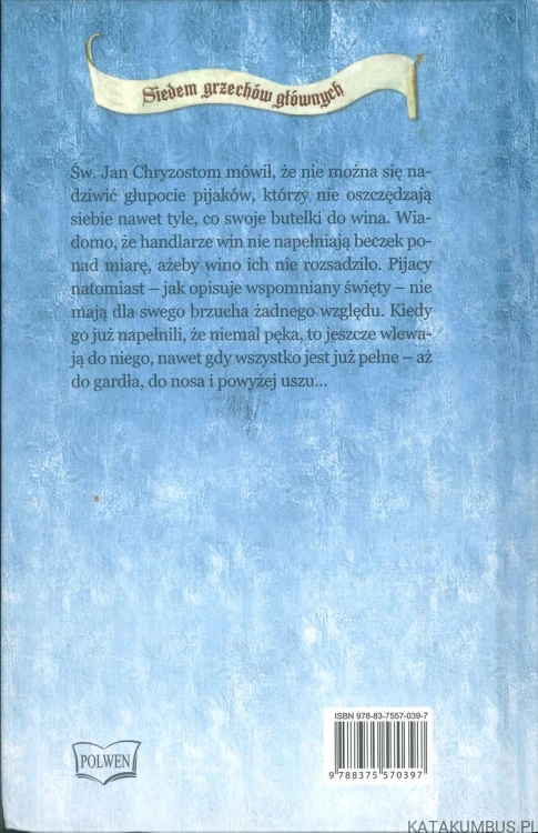 Nieumiarkowanie. KS. ZWOLIŃSKI ANDRZEJ