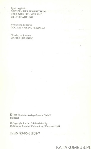 Granice świadomości. ERNST PÖPPEL