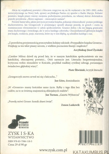 Adieu. Przypadki księdza Grosera. JAN GRZEGORCZYK