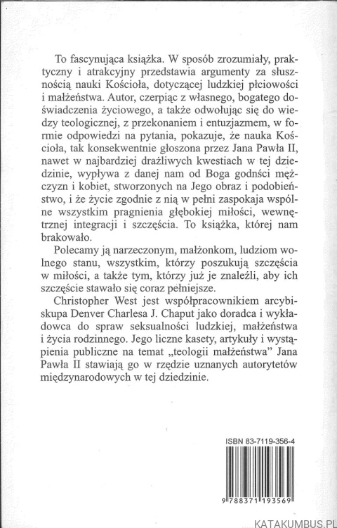 Dobra nowina o seksie i małżeństwie. CHRISTOPHER WEST