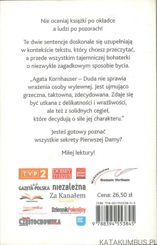 Agata. Sekrety Pierwszej Damy. AGNIESZKA KUCHNIA-WOŁOSIEWICZ, MICHAŁ KRAMEK