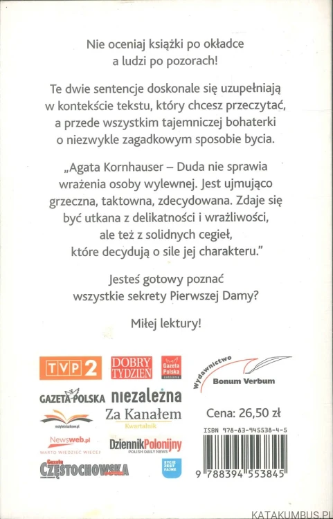 Agata. Sekrety Pierwszej Damy. AGNIESZKA KUCHNIA-WOŁOSIEWICZ, MICHAŁ KRAMEK