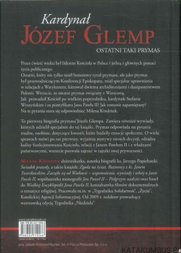 Kardynał Józef Glemp. Ostatni taki prymas. MILENA KINDZIUK