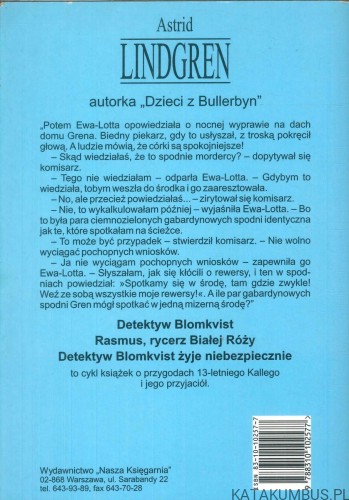 Detektyw Blomkvist żyje niebezpiecznie. ASTRID LINDGREN