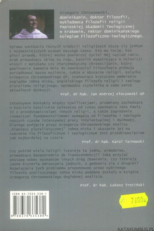 Zbawienie poza Kościołem. GRZEGORZ CHRZANOWSKI OP