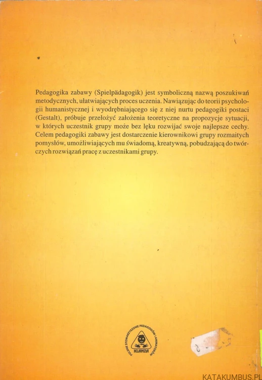 Wprowadzenie do pedagogiki zabawy. PRACA ZBIOROWA