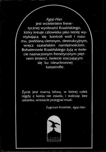 Agaj-Han. ZYGMUNT KRASIŃSKI