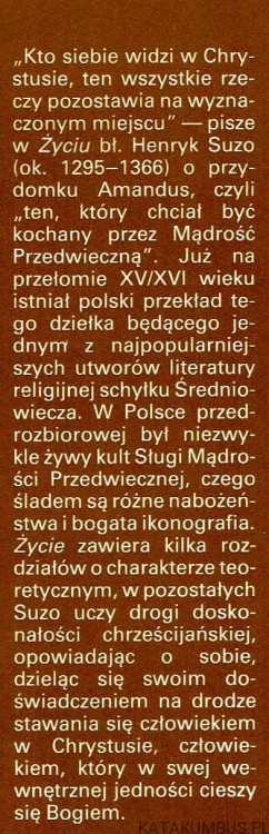 Życie / bł. Henryk Suzo