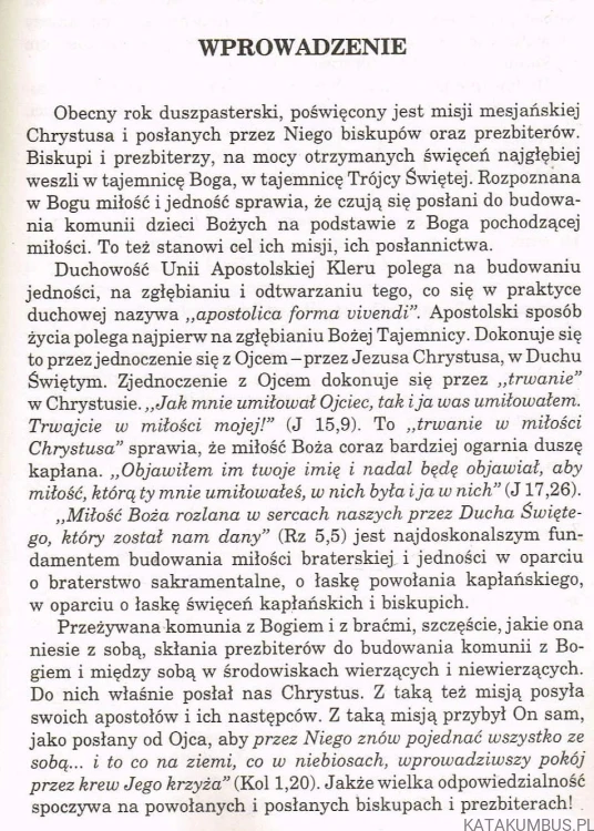 Notitiae Unionis Apostolicae. Bp PAWEŁ SOCHA