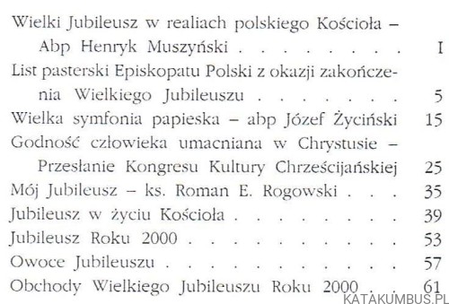 Kronika Wielkiego Jubileuszu. MAREK CZEKAŃSKI