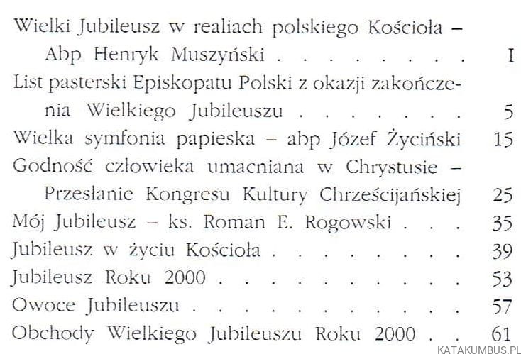 Kronika Wielkiego Jubileuszu. MAREK CZEKAŃSKI