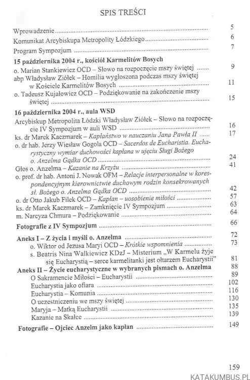 Sacerdos De Eucharistia. PRACA ZBIOROWA