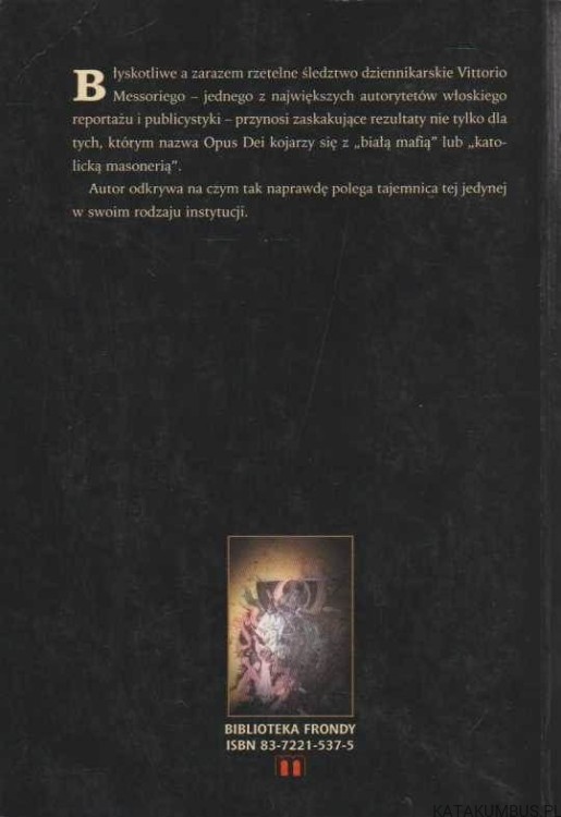 Śledztwo w sprawie Opus Dei. VITTORIO MESSORI