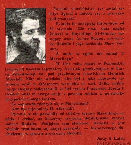 Oskarżam Arcyksięcia Rudolfa / Jerzy S. Łątka