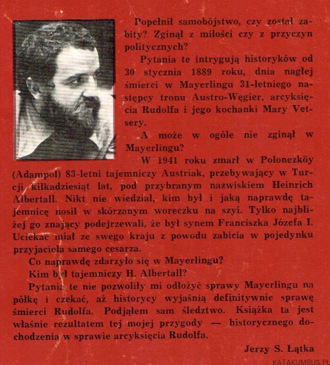 Oskarżam Arcyksięcia Rudolfa / Jerzy S. Łątka