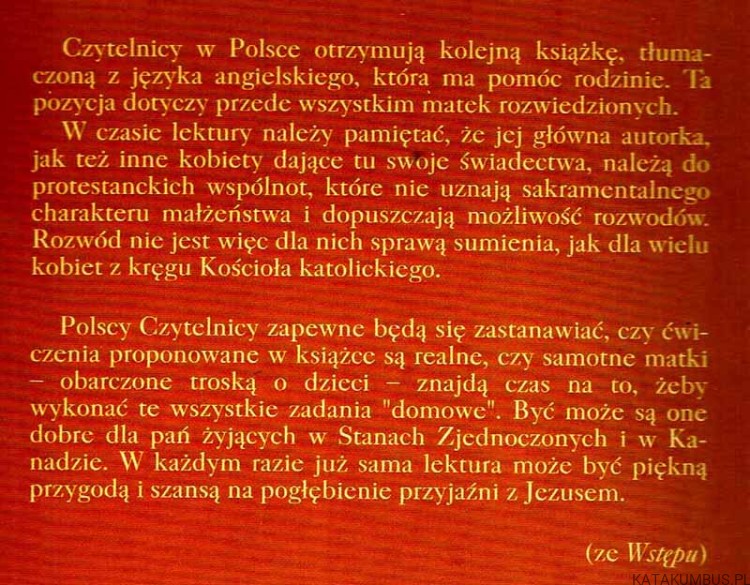 Jezus i samotna matka. BARBARA ROGERS-GARDNER