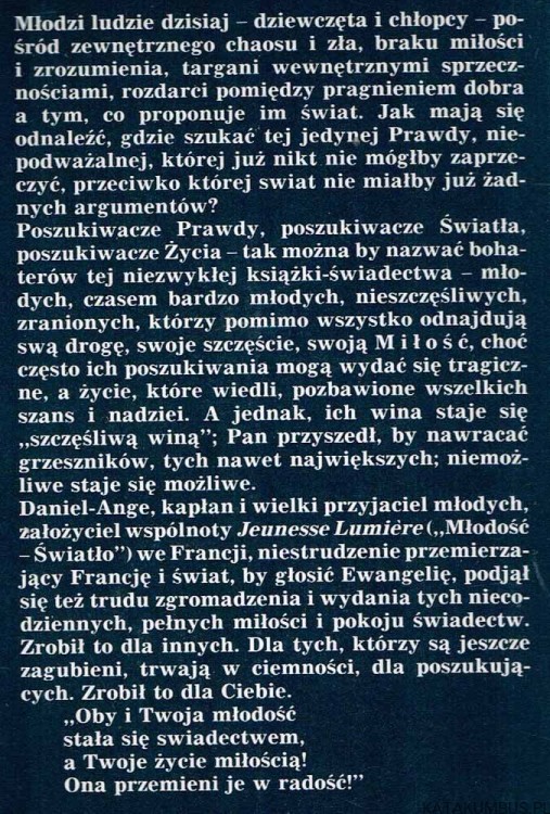 Upojony życiem. DANIEL ANGE