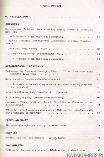 Studia i dokumenty ekumeniczne. Kwartalnik 2 /83. PRACA ZBIOROWA