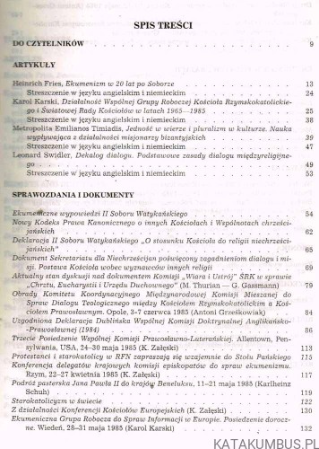Studia i dokumenty ekumeniczne. Kwartalnik 3-4 /85. PRACA ZBIOROWA