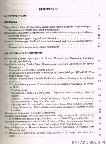 Studia i dokumenty ekumeniczne. Kwartalnik 4 /86. PRACA ZBIOROWA