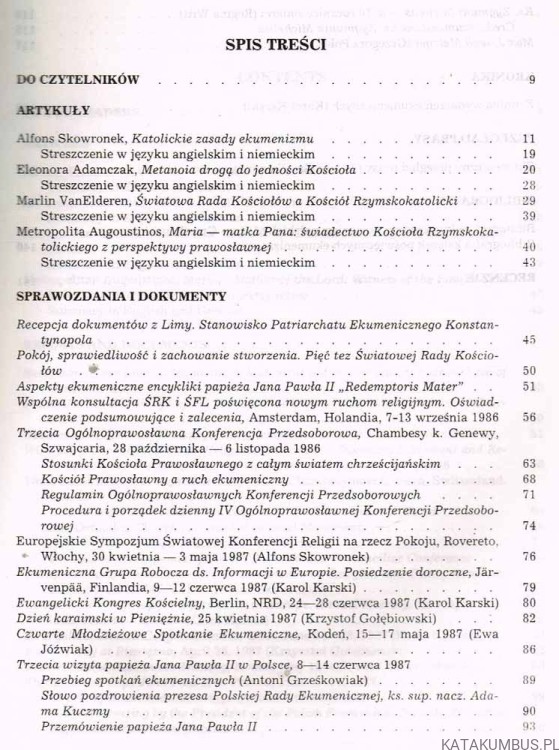 Studia i dokumenty ekumeniczne. Kwartalnik 4 /87. PRACA ZBIOROWA
